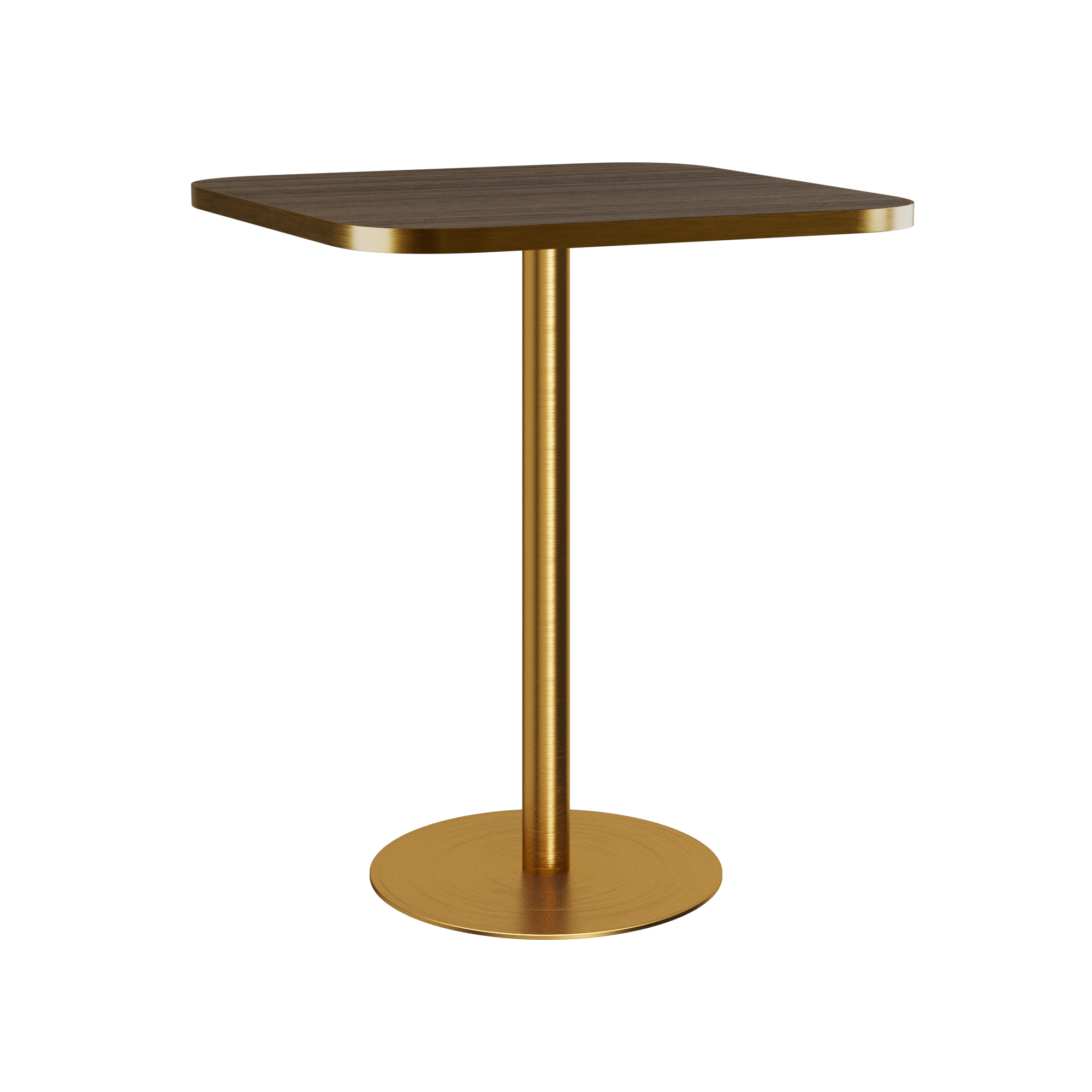 Halo Bar Table (80cm Rounded Square) With Rim
