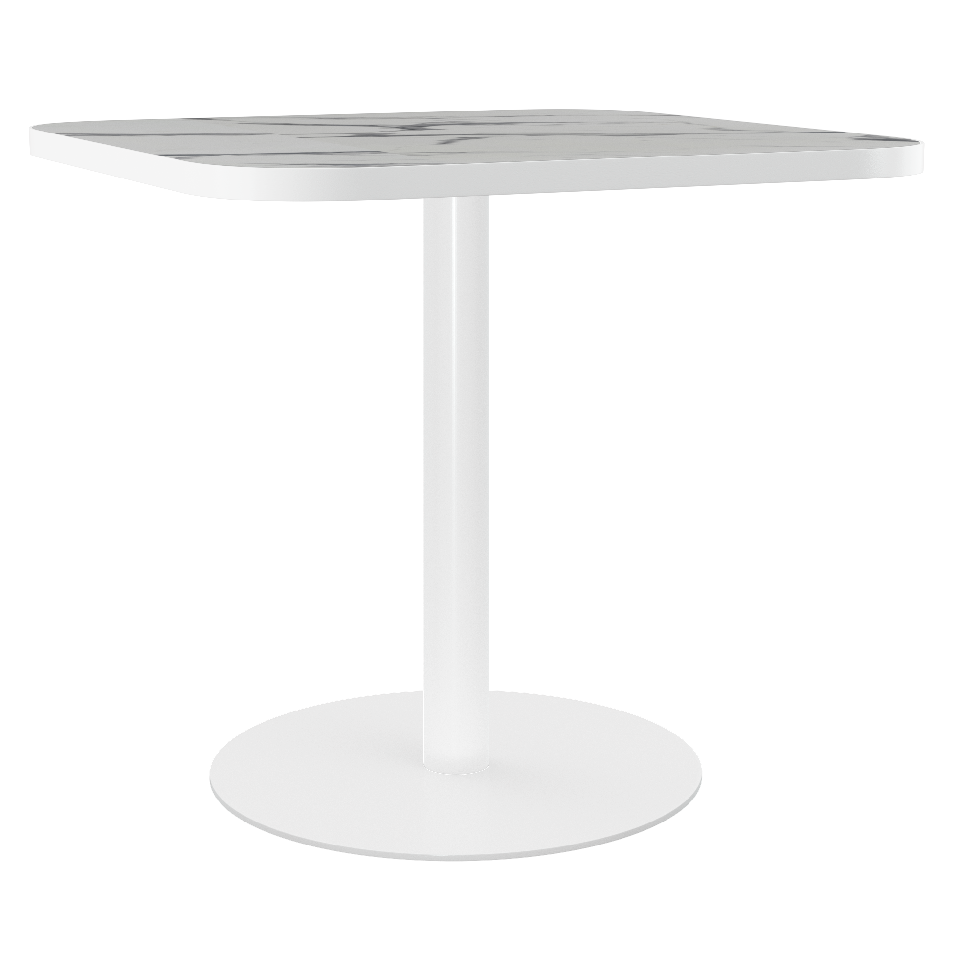 Halo Café Table (80cm Rounded Square) With Rim