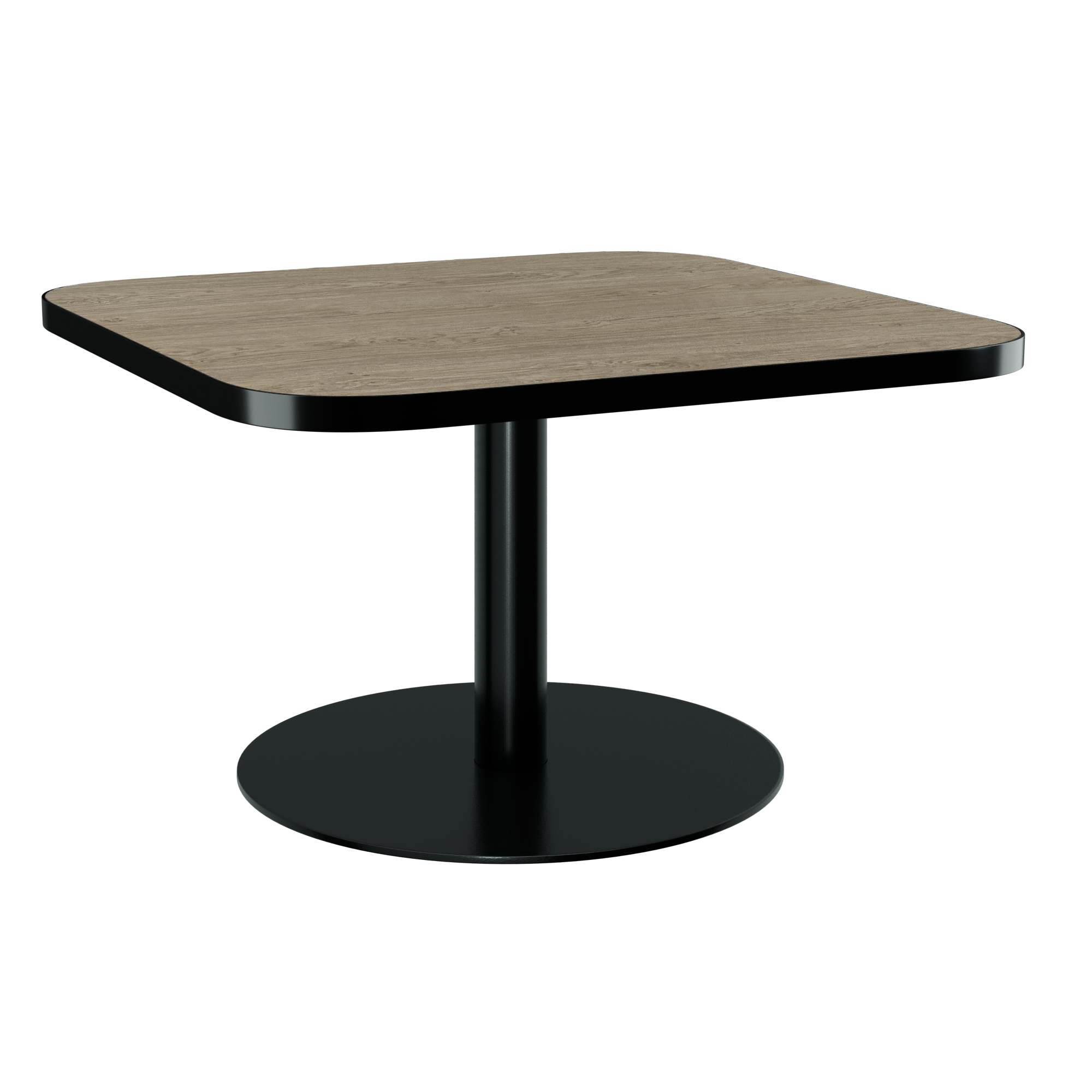 Halo Coffee Table (80cm Rounded Square) With Rim