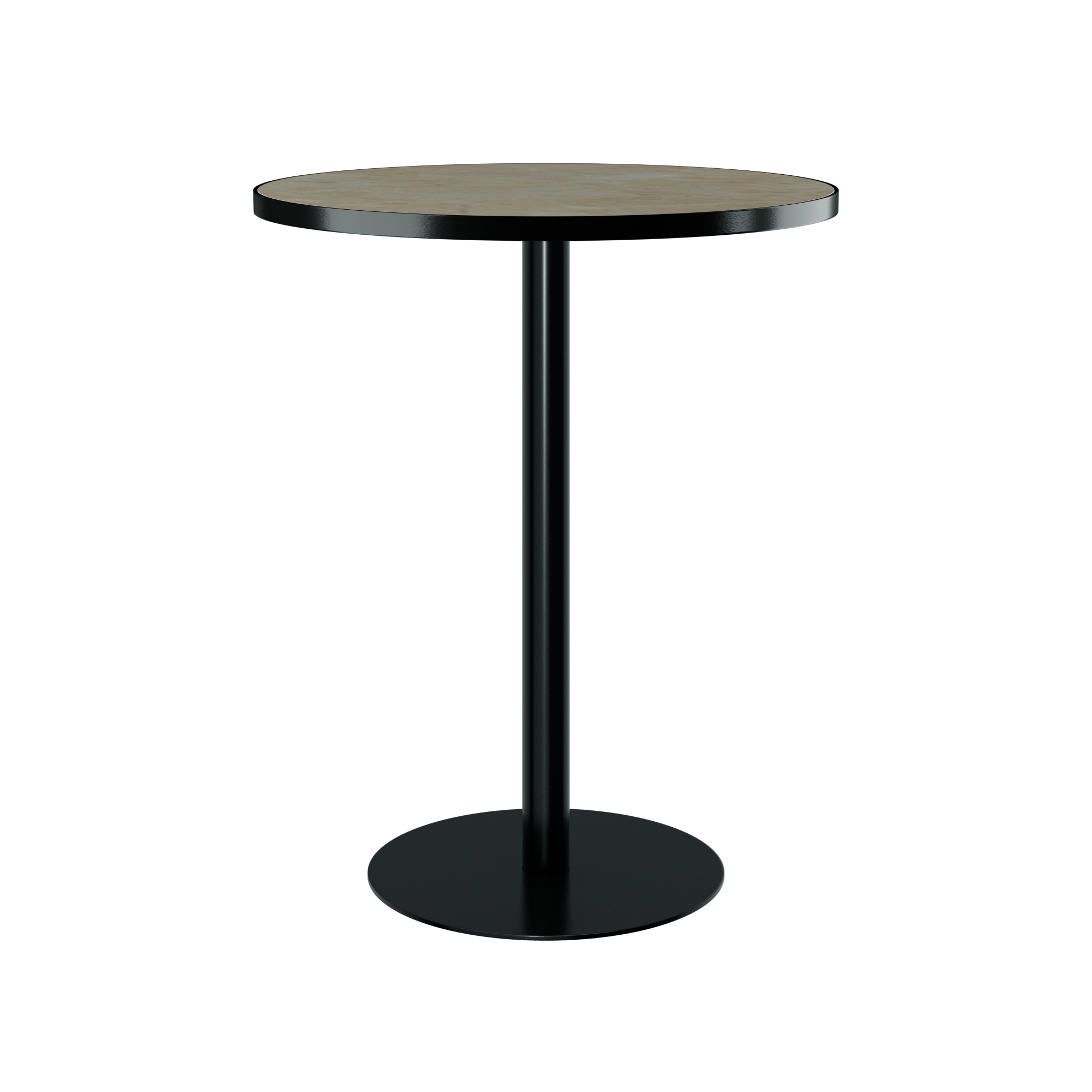 Halo Bar Table (80cm Round) With Rim