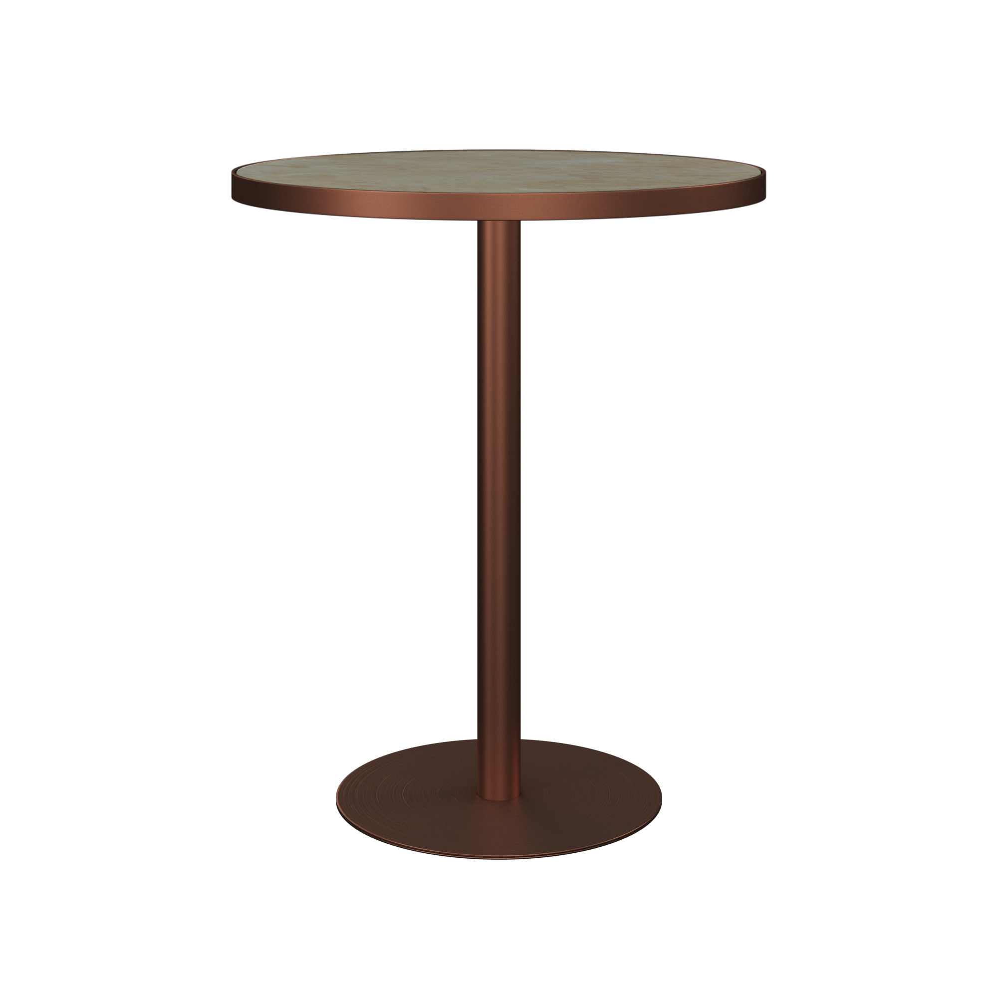 Halo Bar Table (80cm Round) With Rim