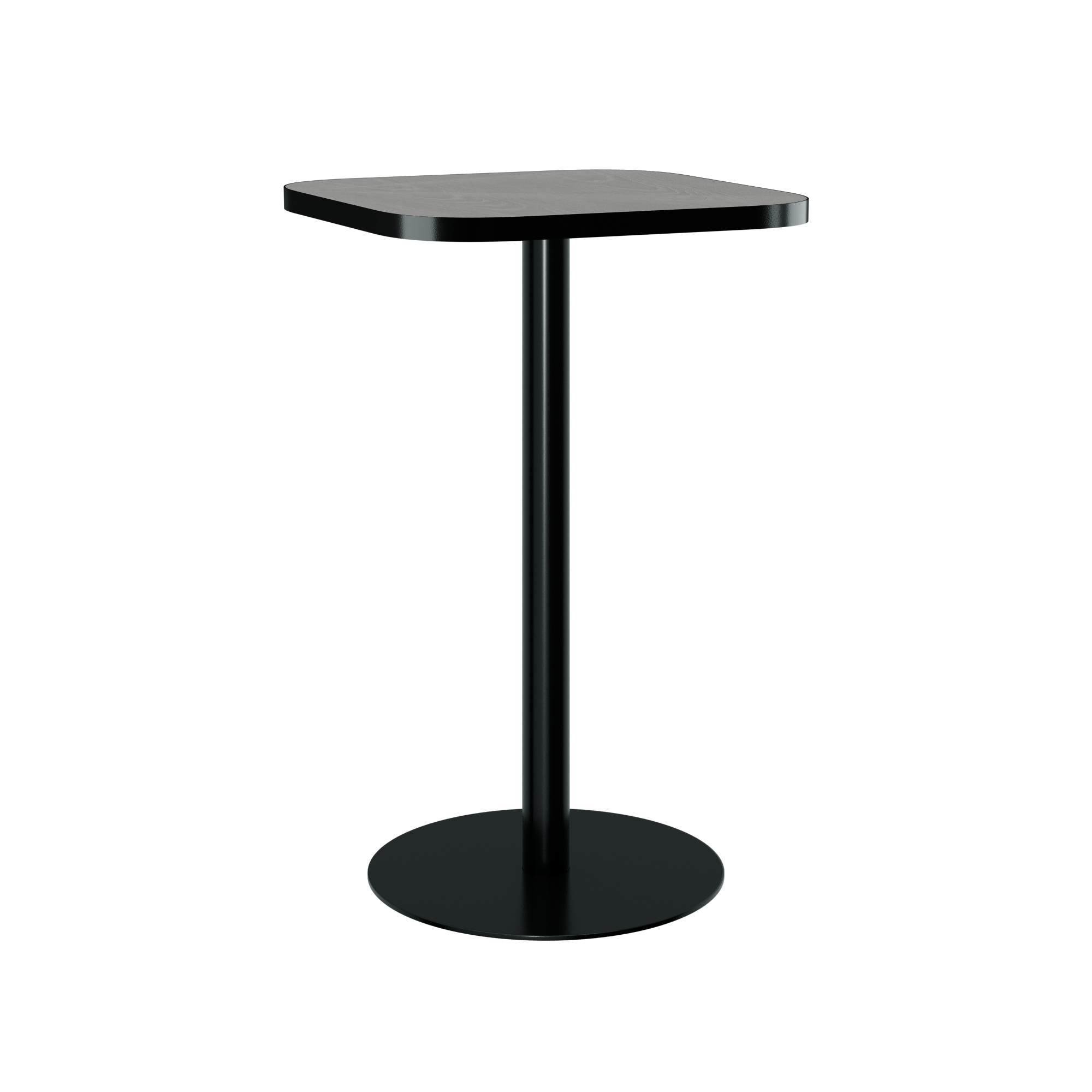 Halo Bar Table (60cm Rounded Square) With Rim