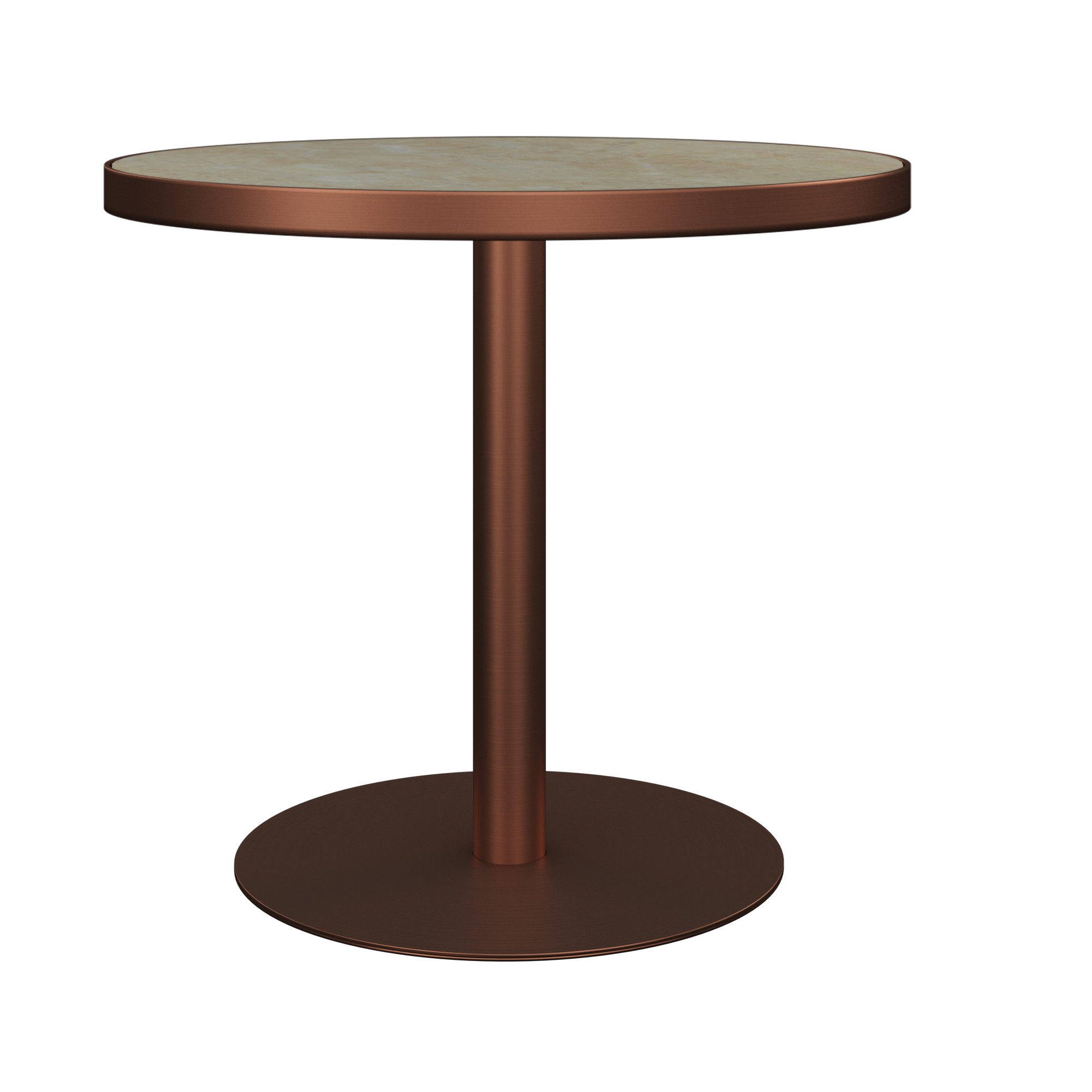 Halo Café Table (80cm Round) With Rim