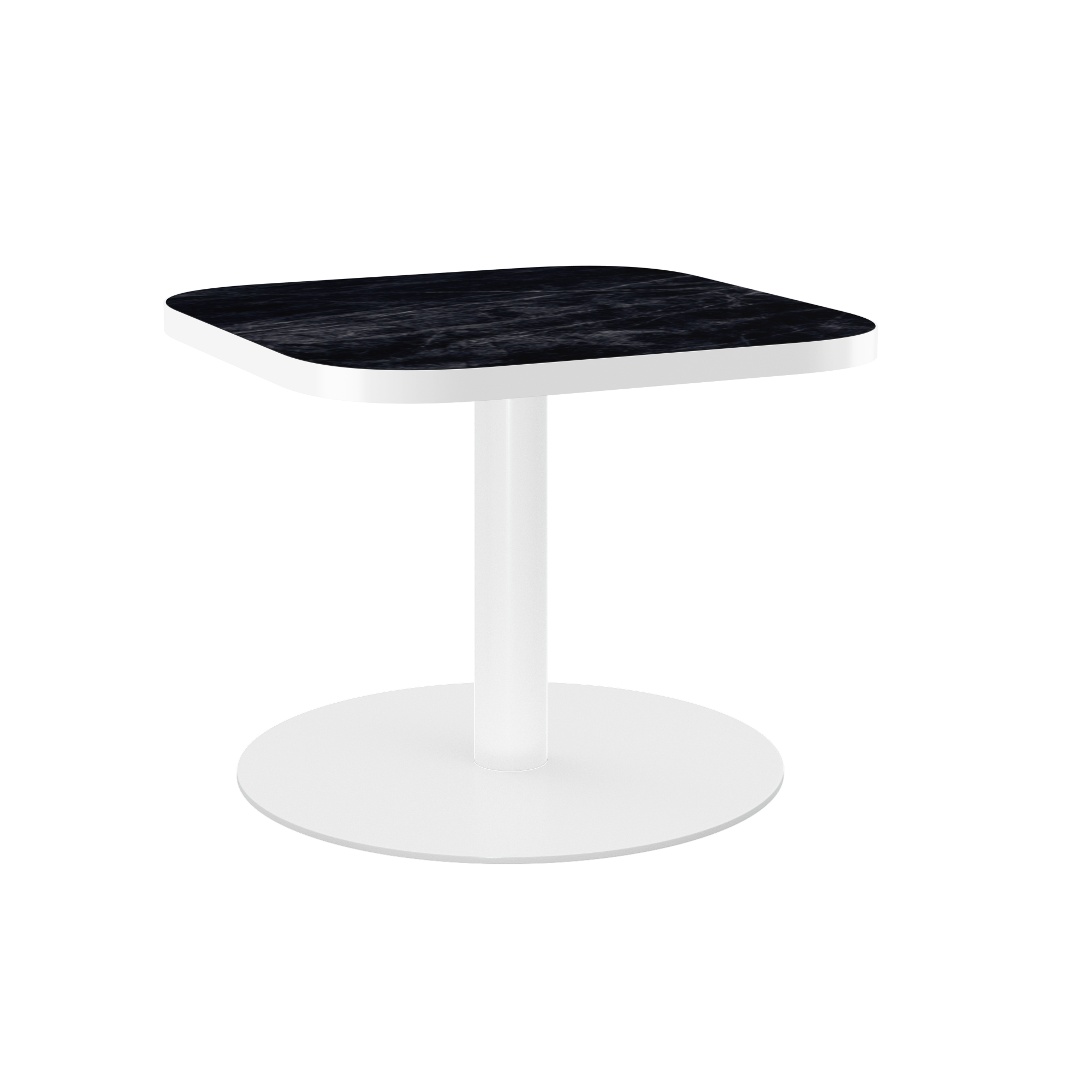 Halo Side Table (60cm Rounded Square) With Rim