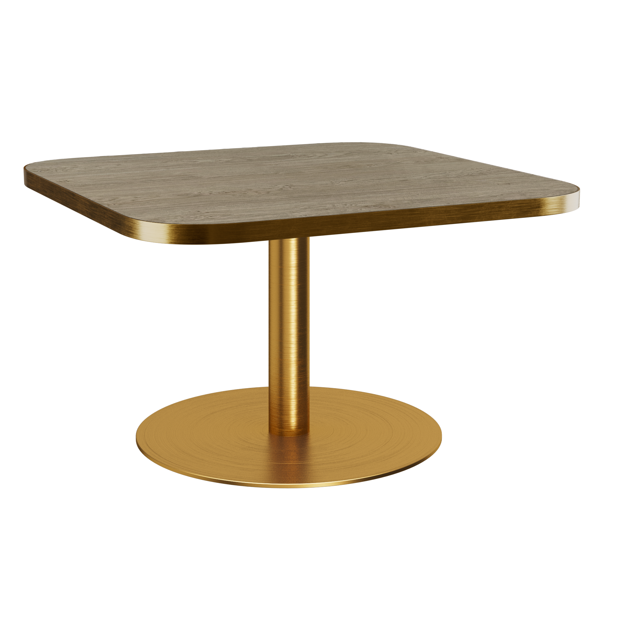 Halo Coffee Table (80cm Rounded Square) With Rim