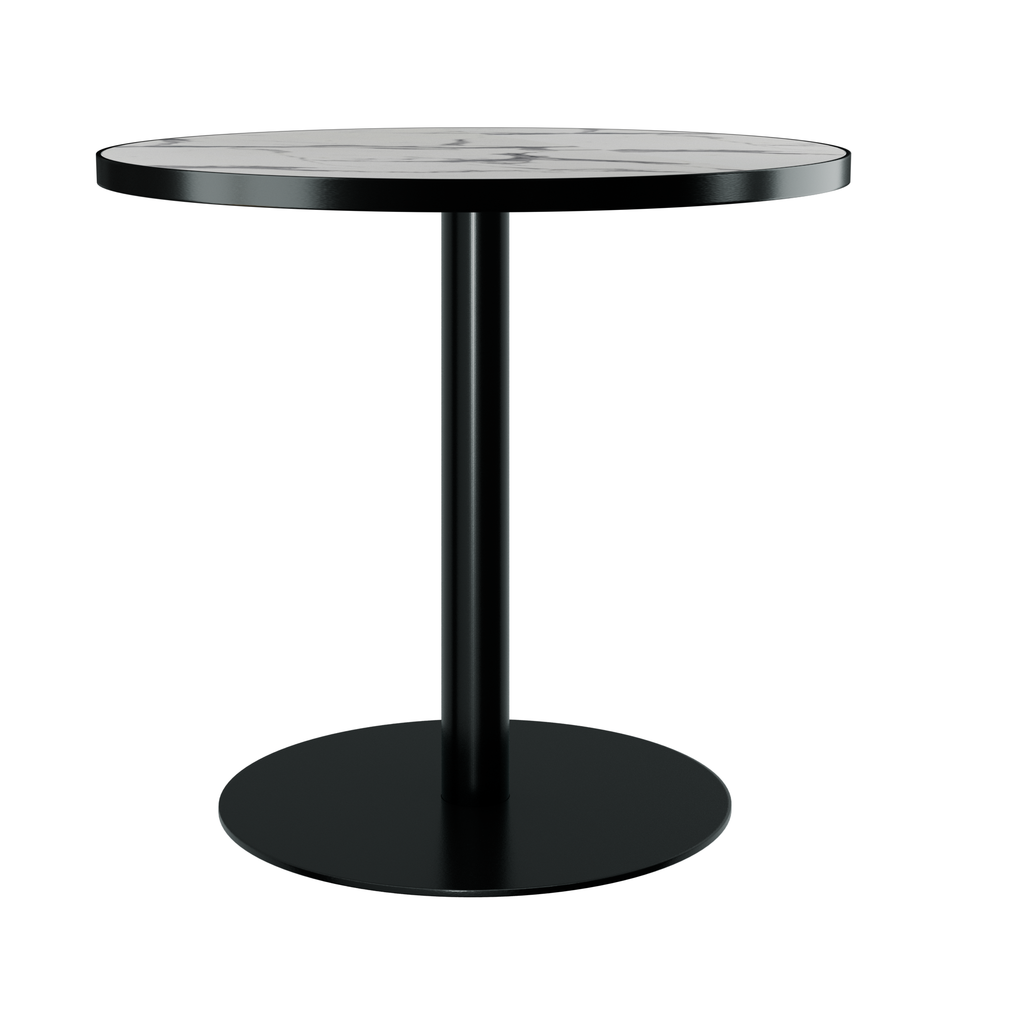 Halo Café Table (80cm Round) With Rim