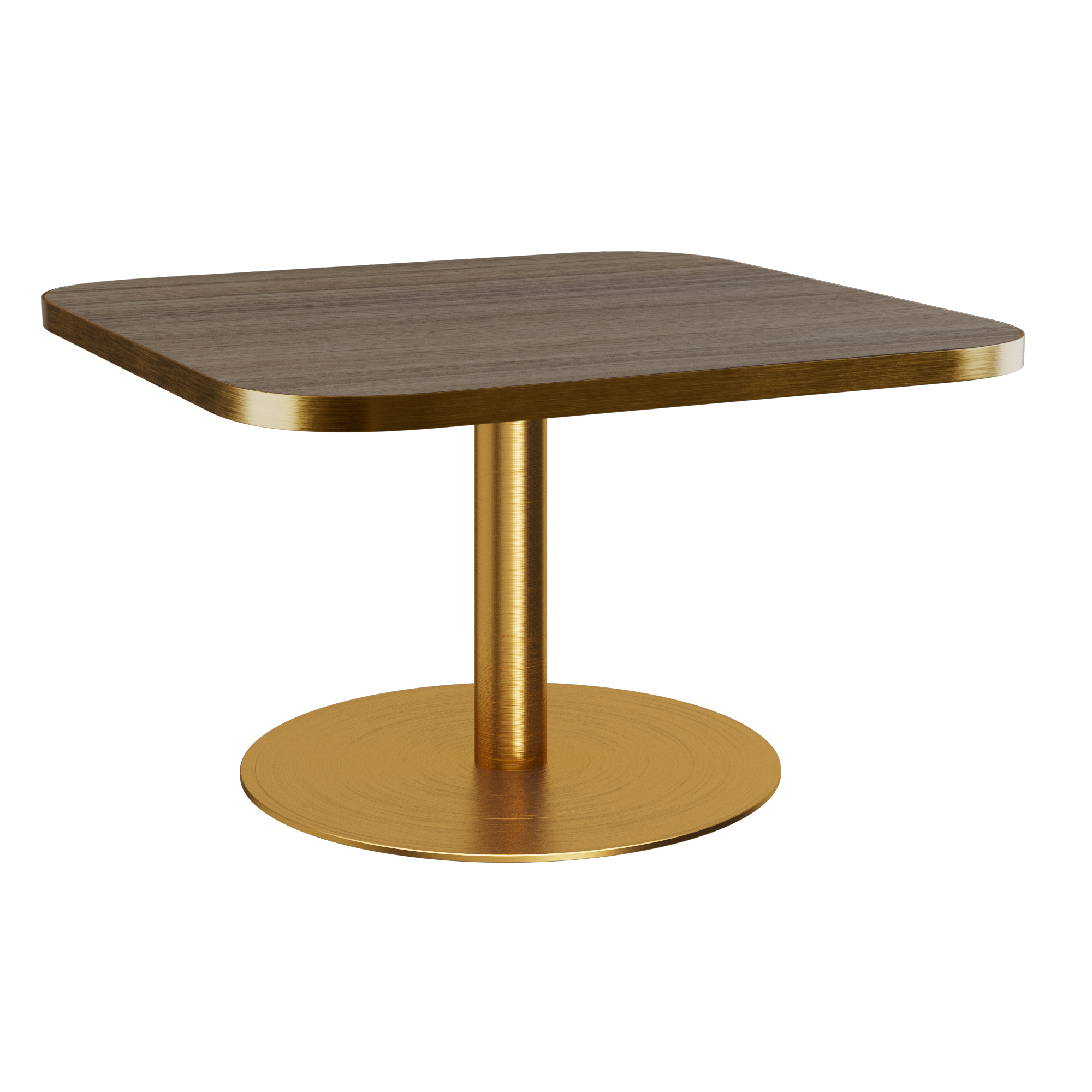 Halo Coffee Table (80cm Rounded Square) With Rim