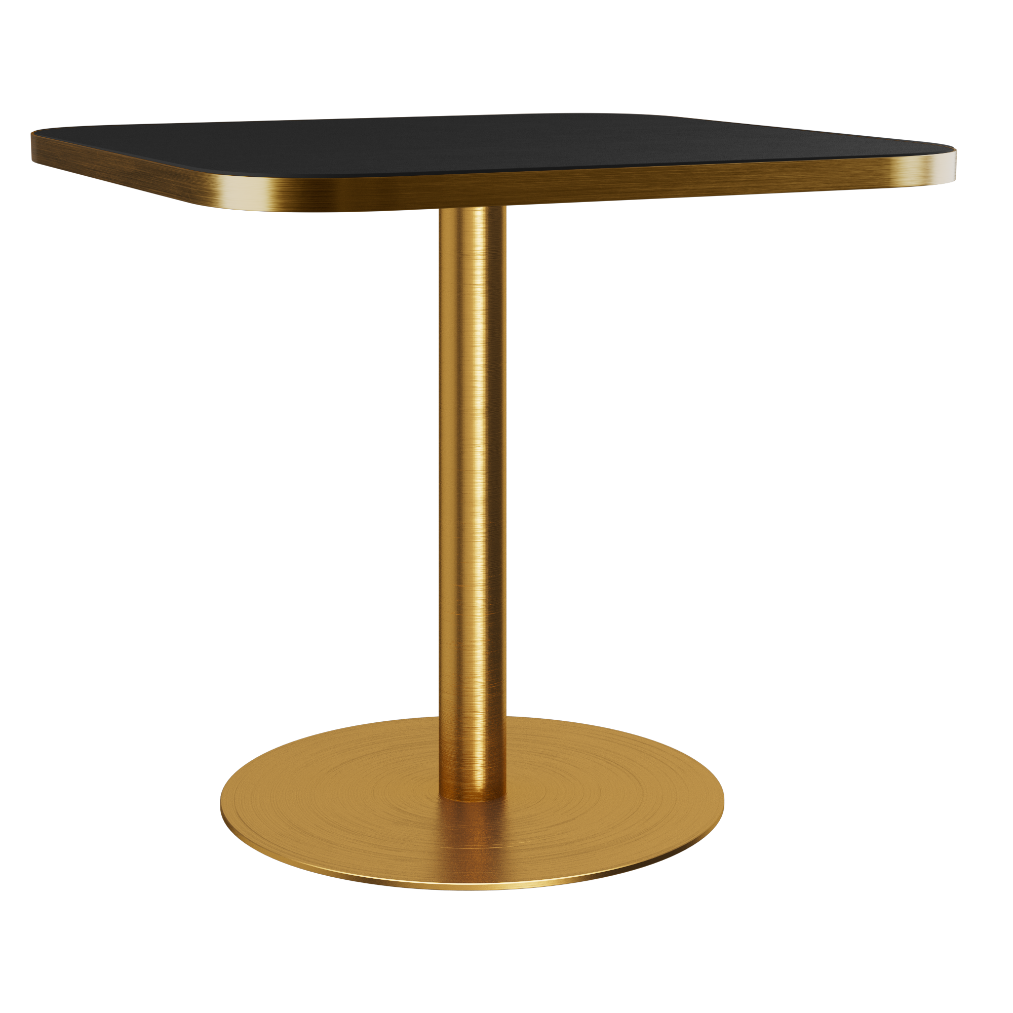Halo Café Table (80cm Rounded Square) With Rim
