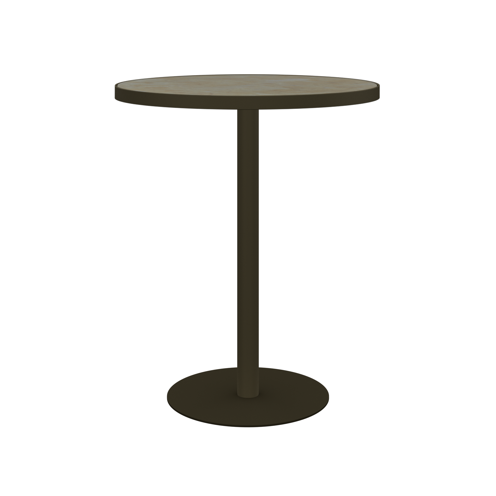 Halo Bar Table (80cm Round) With Rim