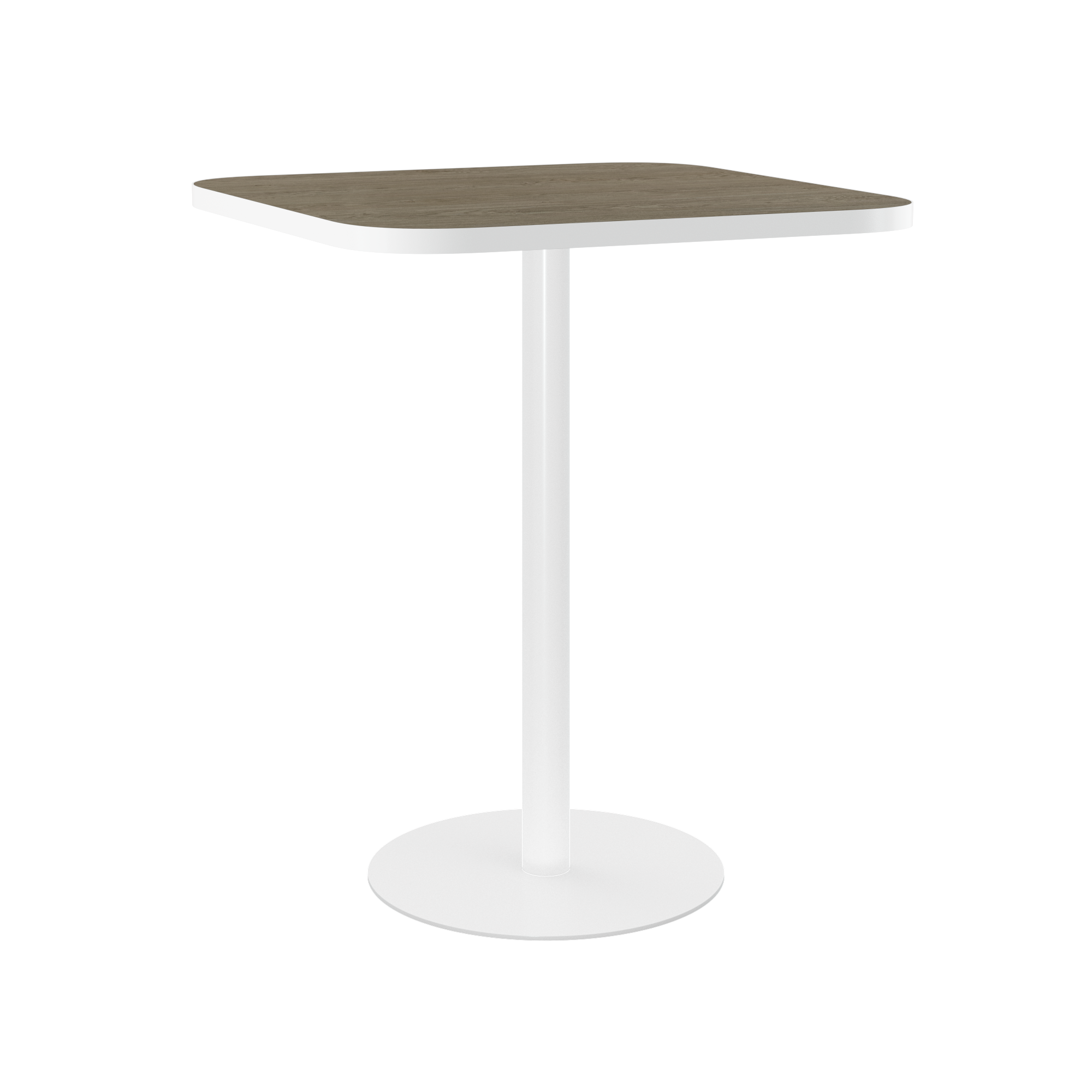 Halo Bar Table (80cm Rounded Square) With Rim