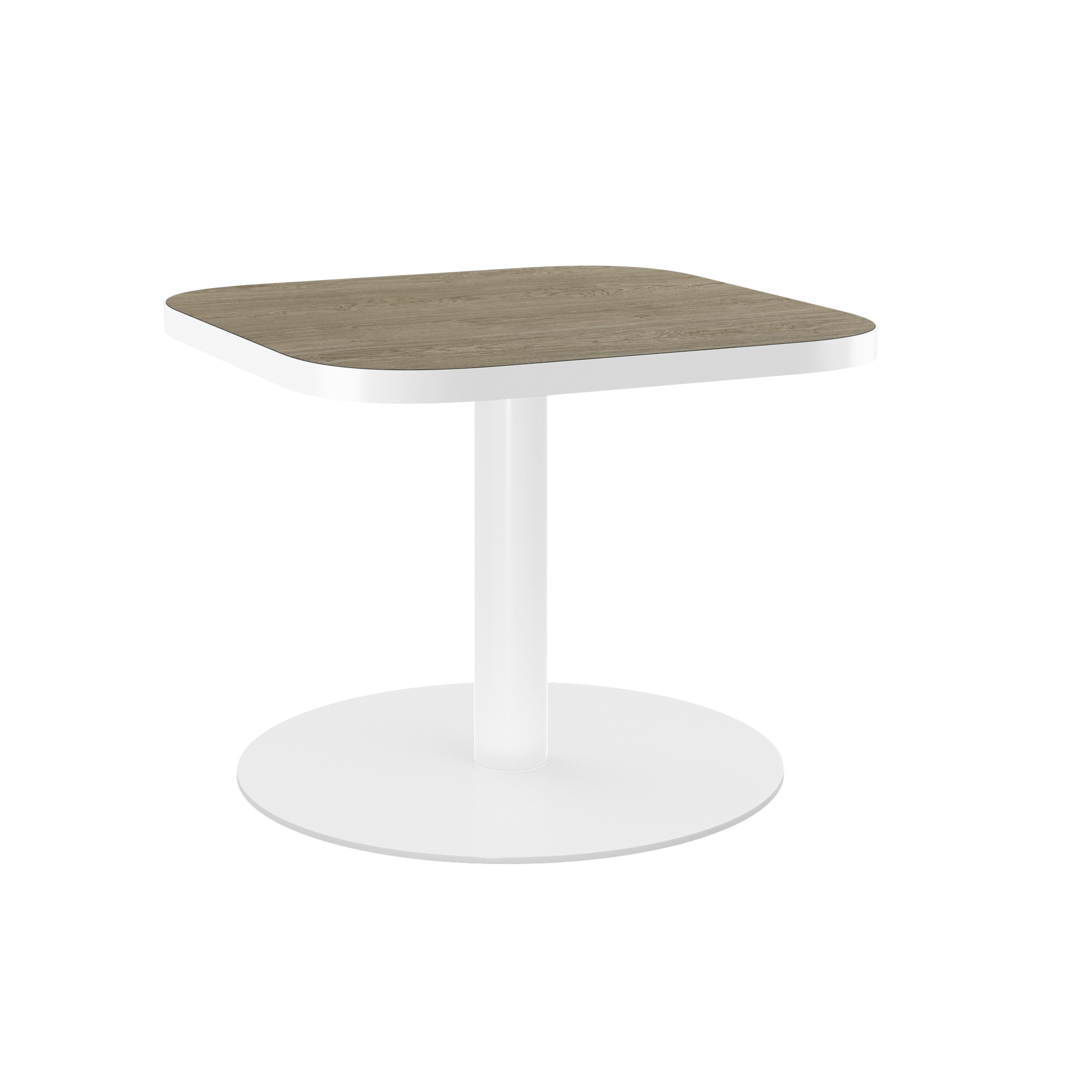 Halo Side Table (60cm Rounded Square) With Rim