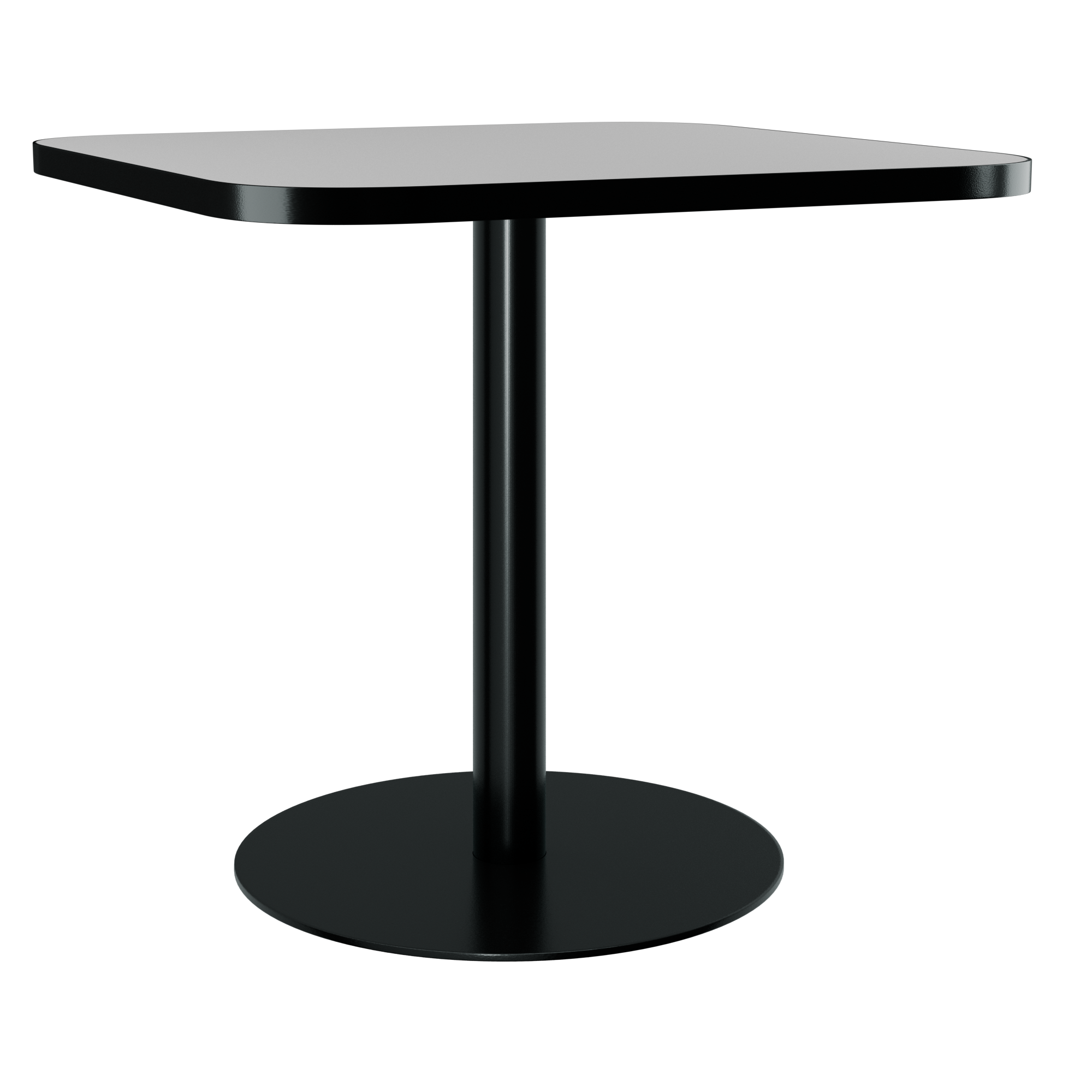 Halo Café Table (60cm Rounded Square) With Rim