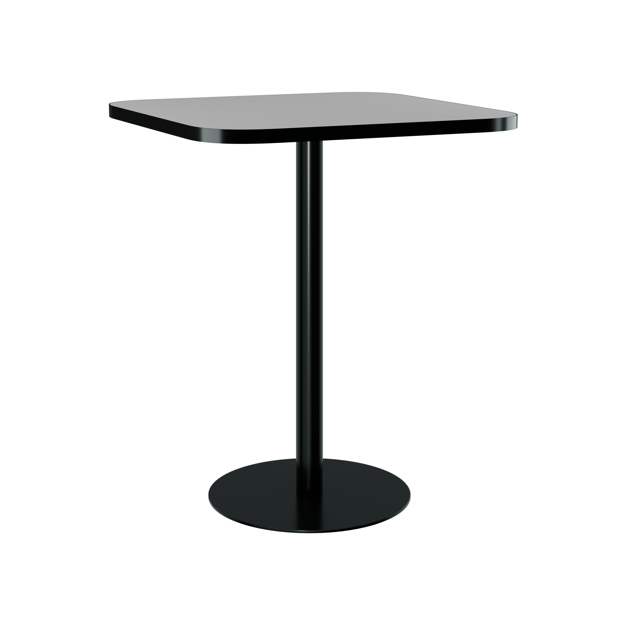 Halo Bar Table (80cm Rounded Square) With Rim