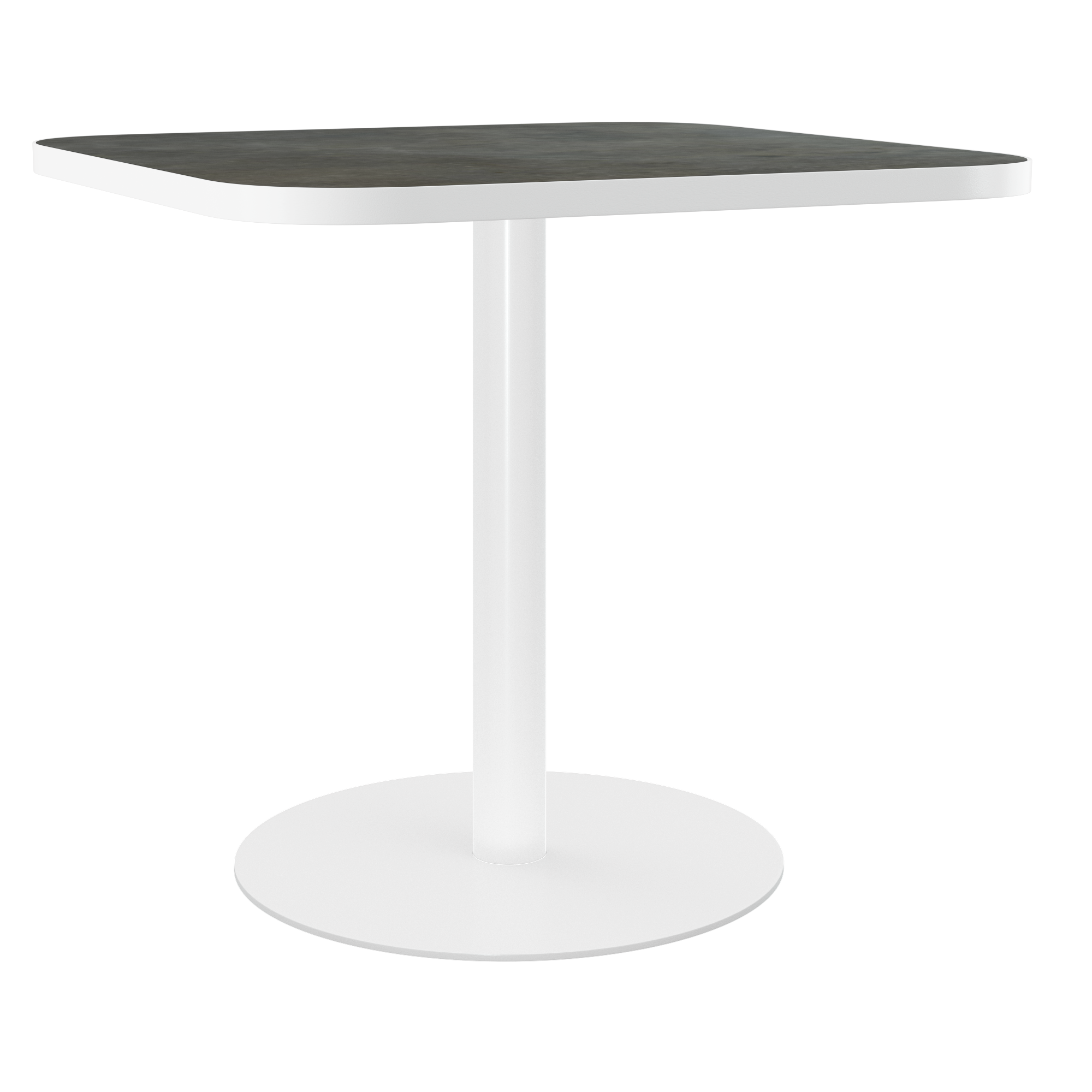 Halo Café Table (60cm Rounded Square) With Rim