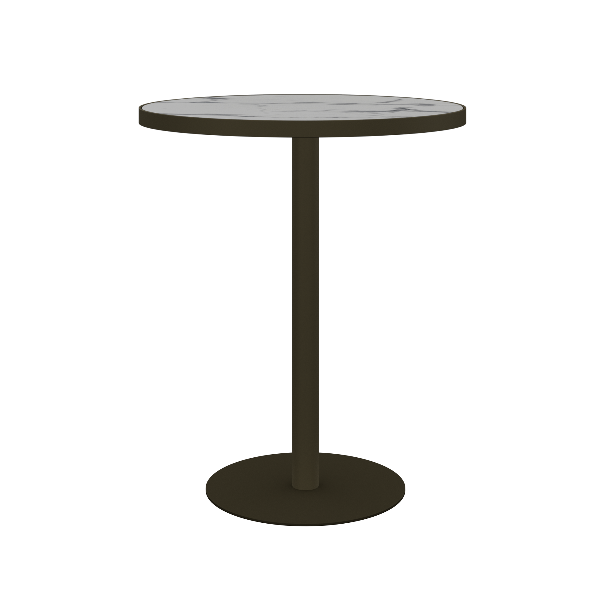 Halo Bar Table (80cm Round) With Rim