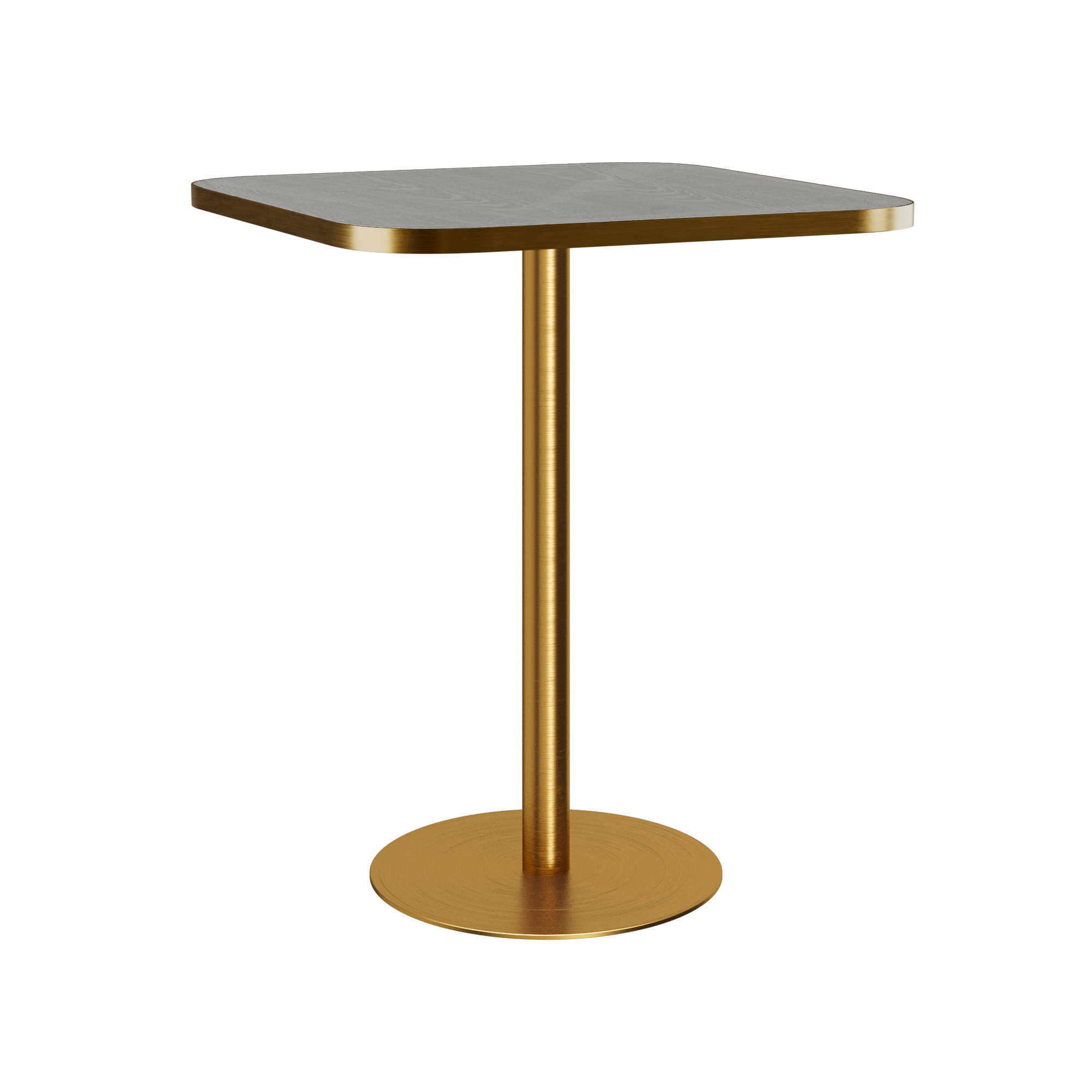 Halo Bar Table (80cm Rounded Square) With Rim