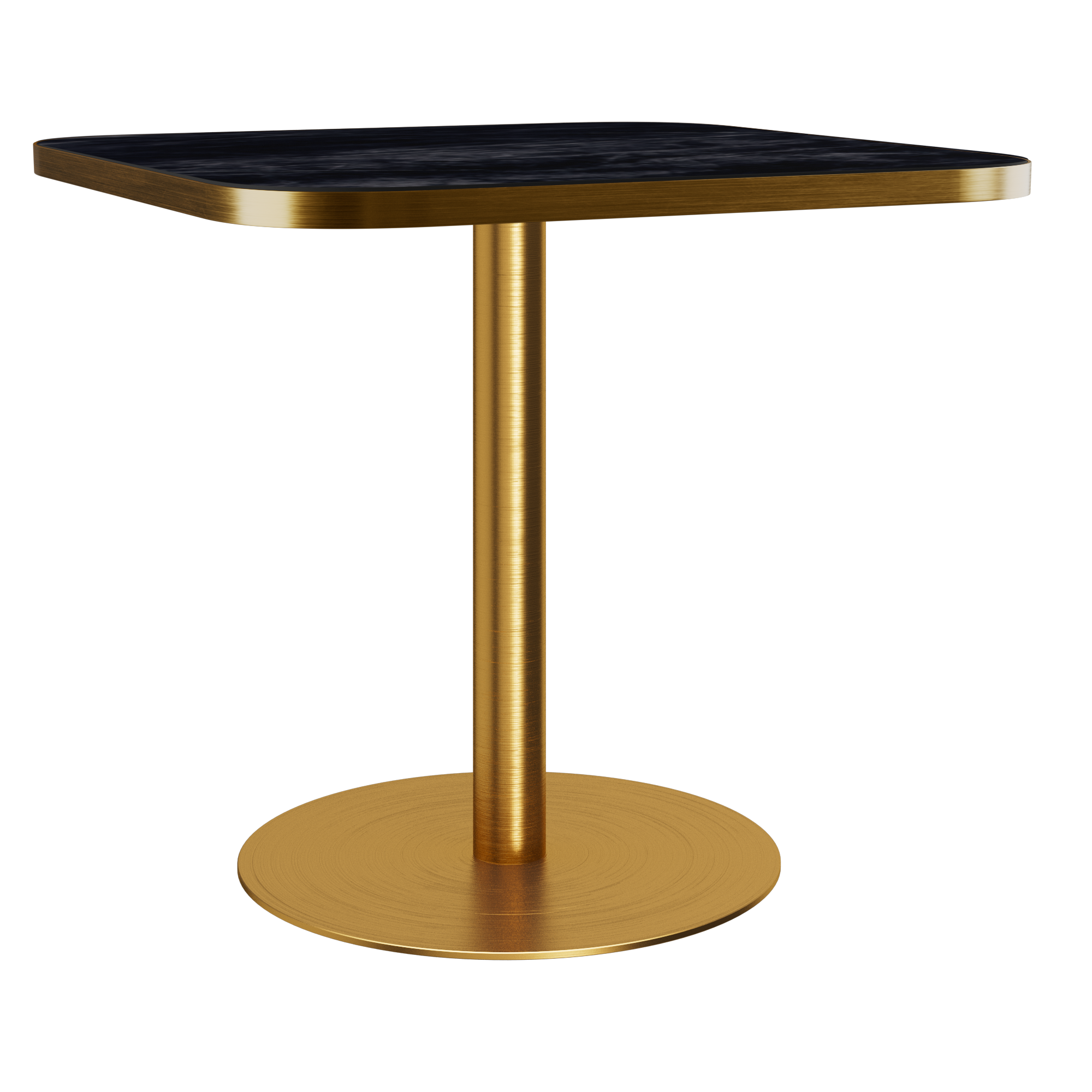Halo Café Table (80cm Rounded Square) With Rim