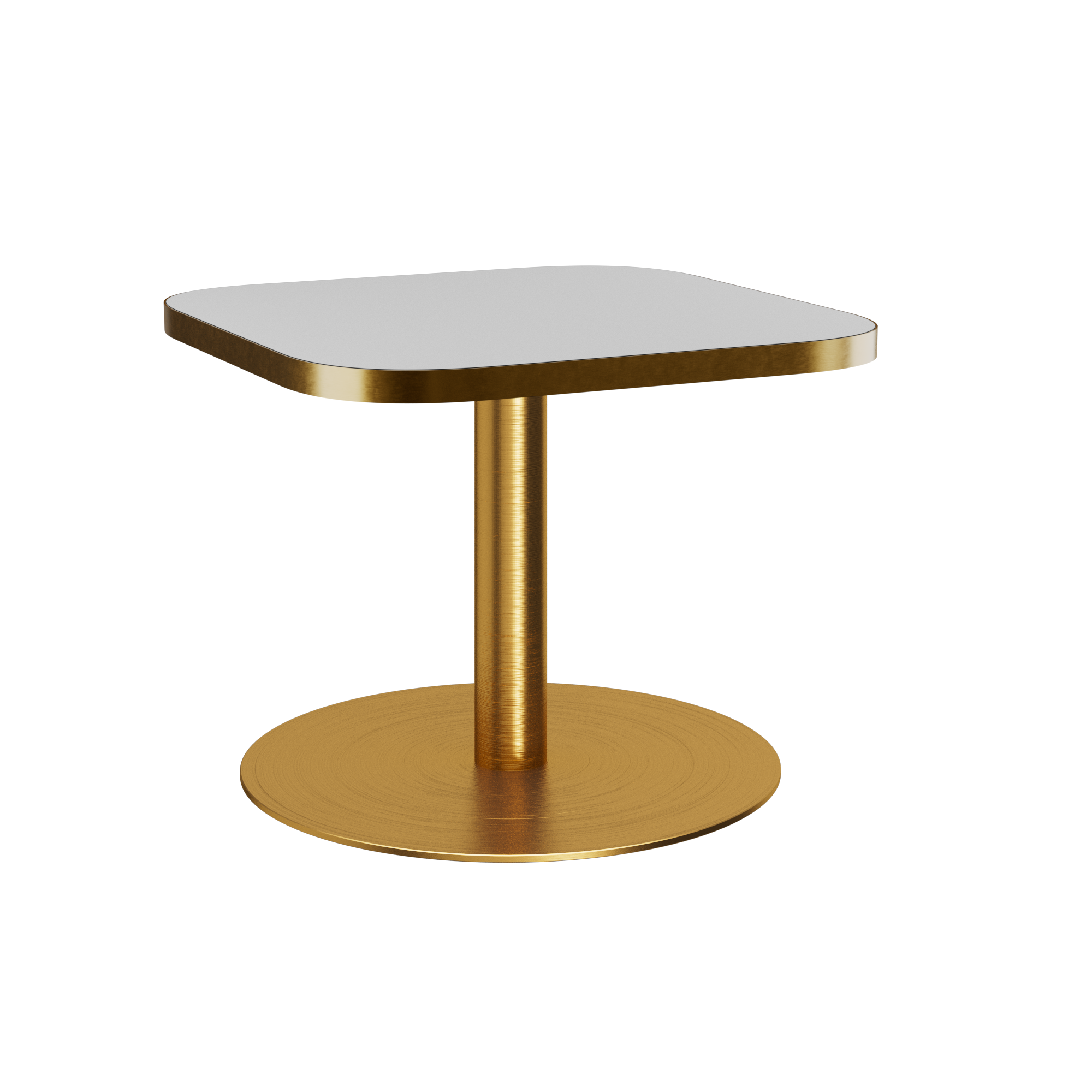 Halo Side Table (60cm Rounded Square) With Rim