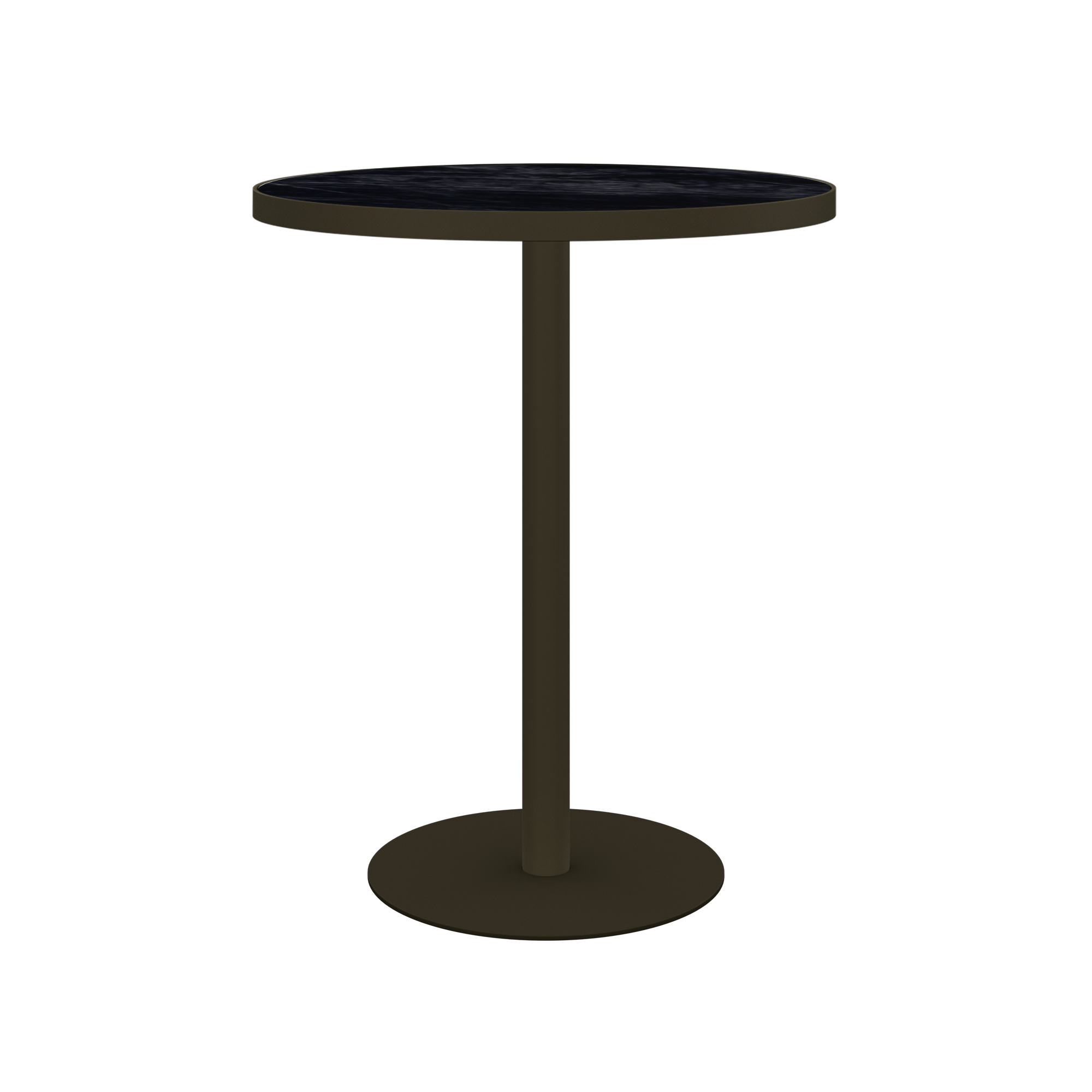 Halo Bar Table (80cm Round) With Rim
