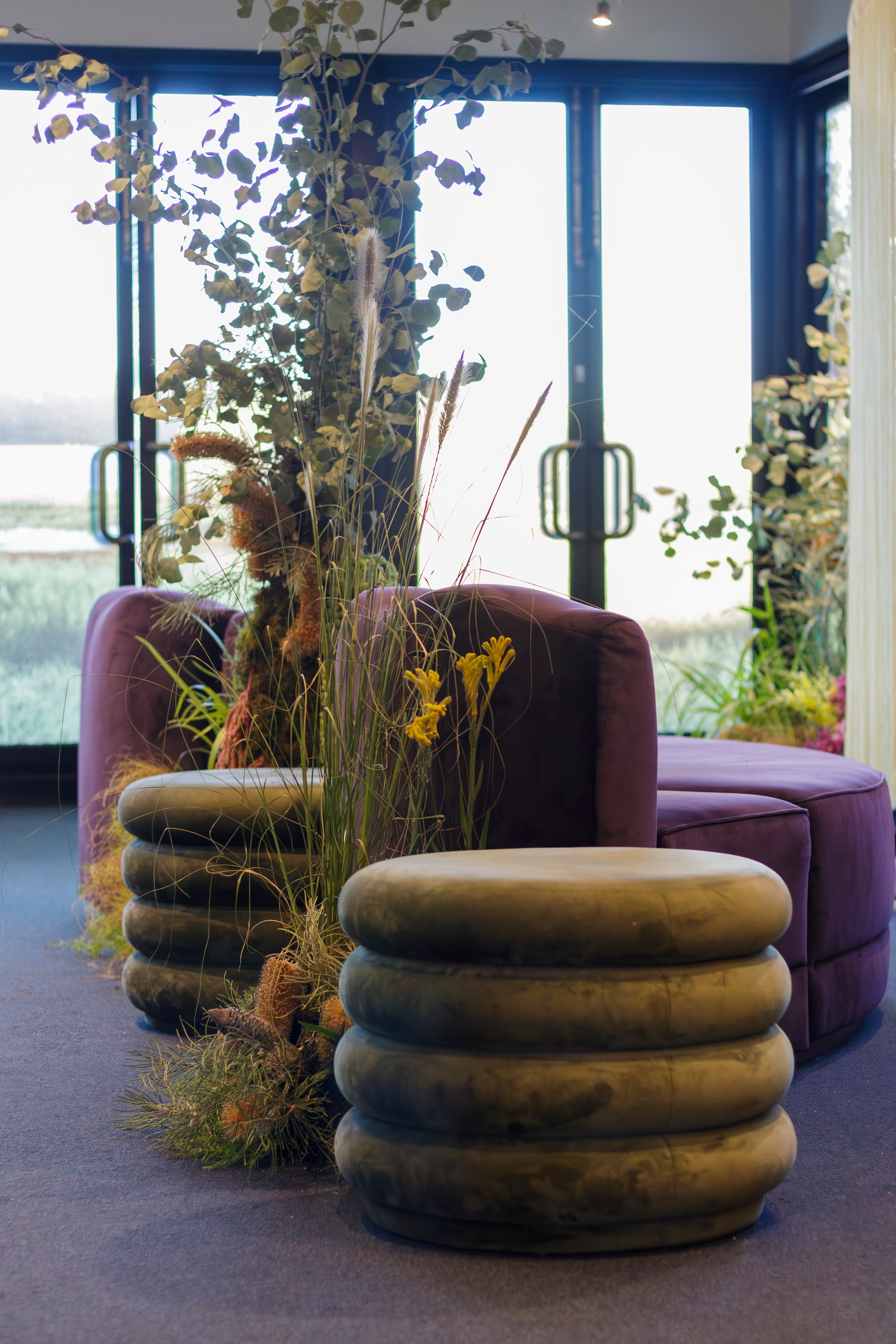 Mila Round Ottoman
