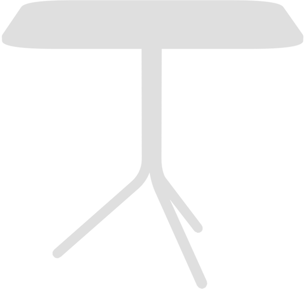 Poseidon Café Table - Colourful (Rounded Square)