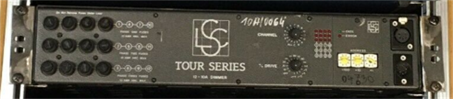12 - 2.4K Dimmer Rack LSC Tour Series, Rack of 3