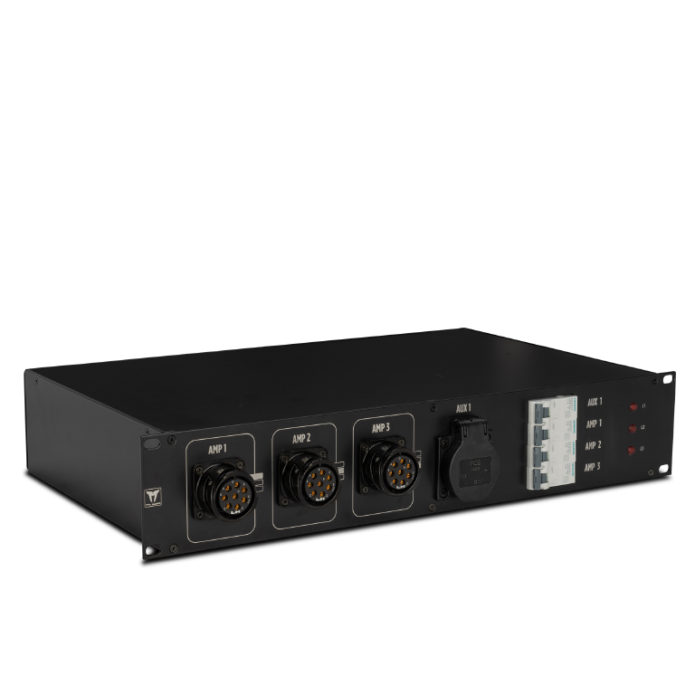 Distribution Rack - 32a 12ch Black Face