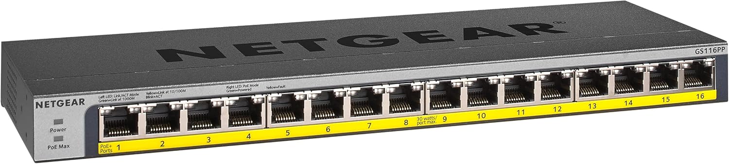 Netgear Ethernet Switch 16-Port Rackmount