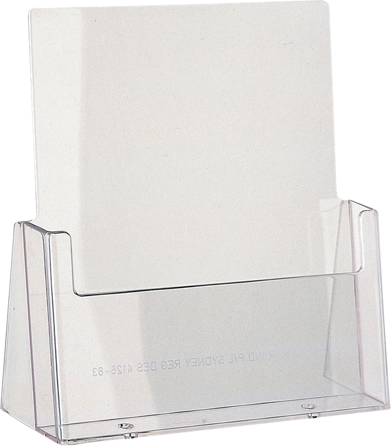 Brochure Holder Desk - Clear - A4