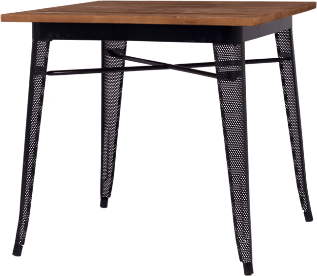 Tolix Timber Cafe Table