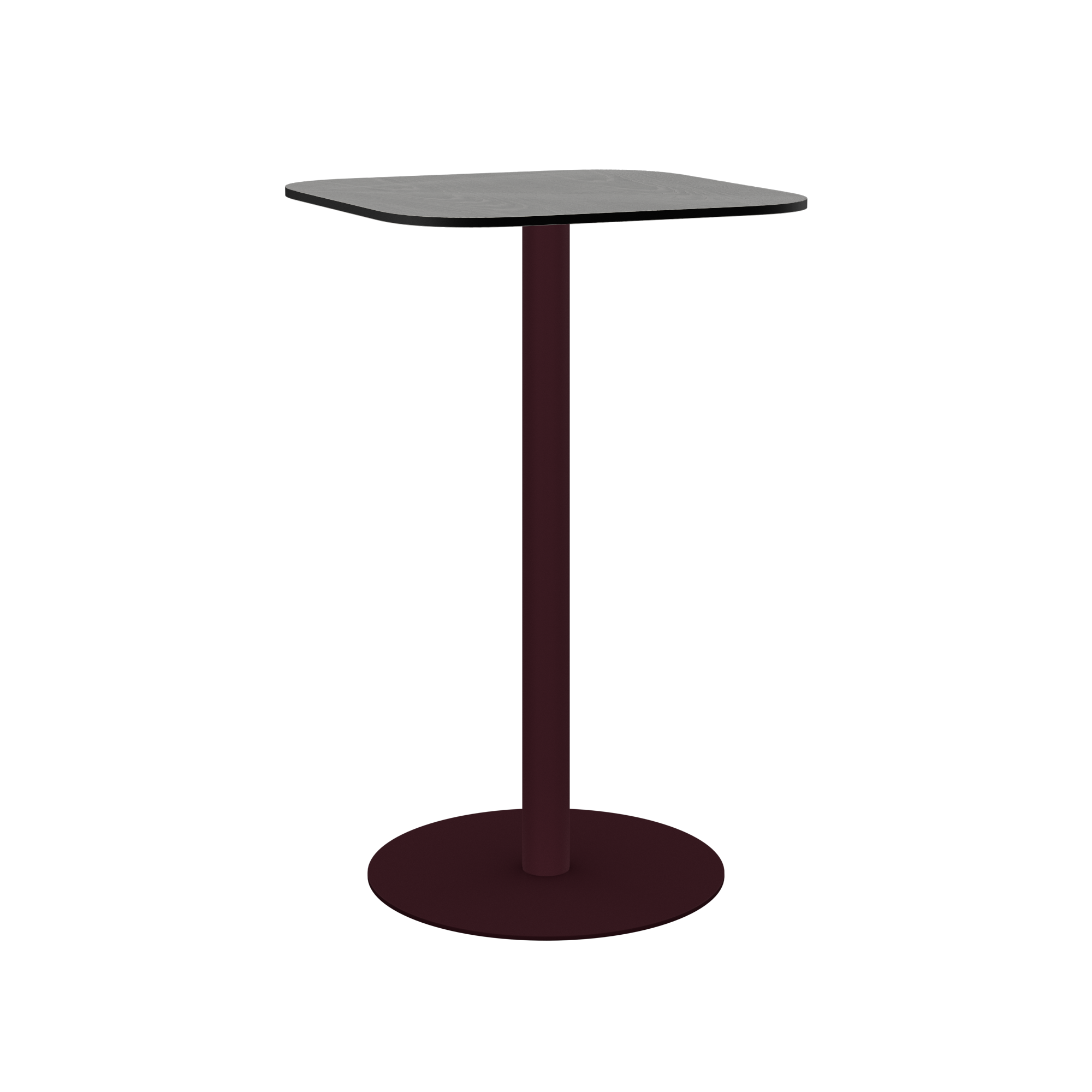 Halo Bar Table (60cm Rounded Square) With Rim