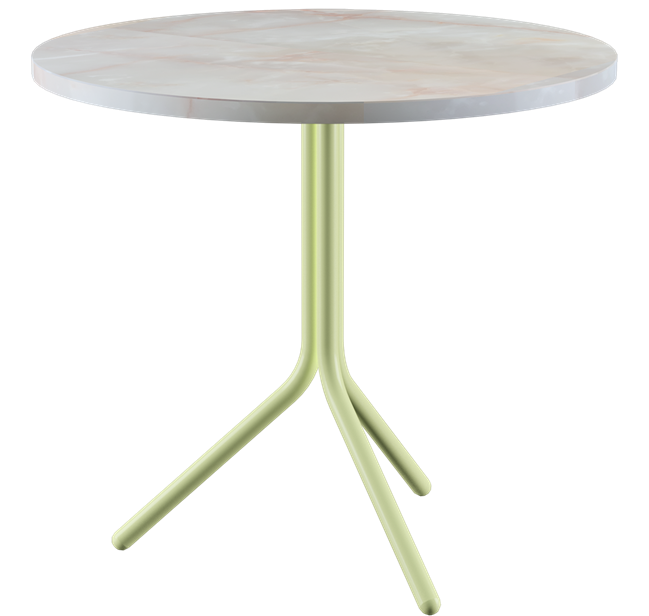 Poseidon Café Table - Colourful (Round)