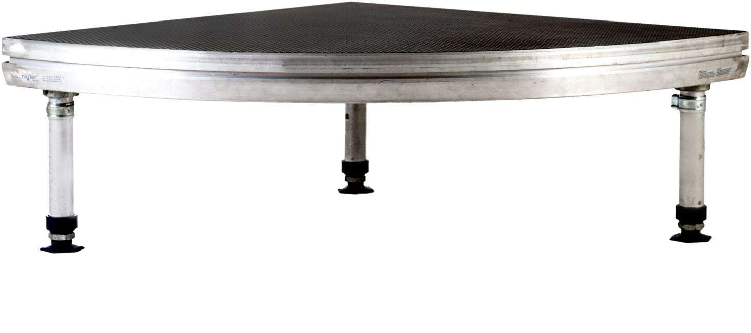 Euro Stage Deck - Quandrant curve shape 1m x 1m