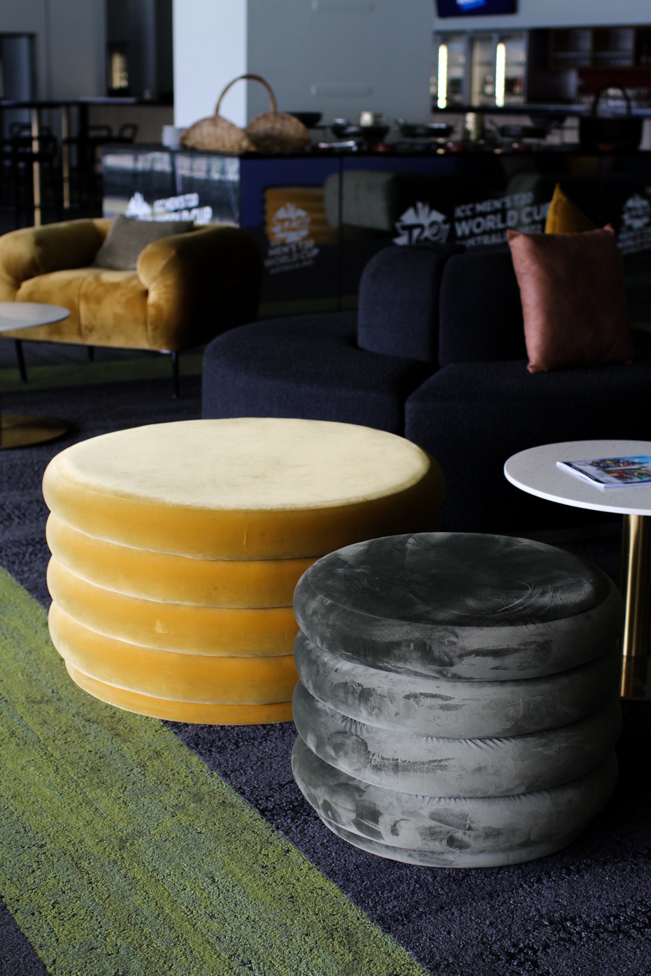 Mila Round Ottoman