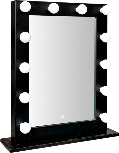 Hollywood Make-up Mirror - black (12 globes)