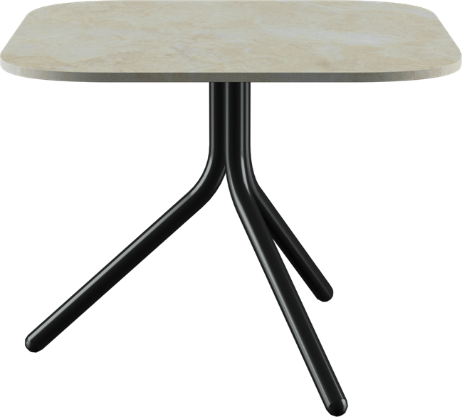 Poseidon Side Table - Neutral (Round Square)
