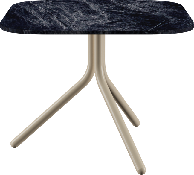 Poseidon Side Table - Neutral (Round Square)