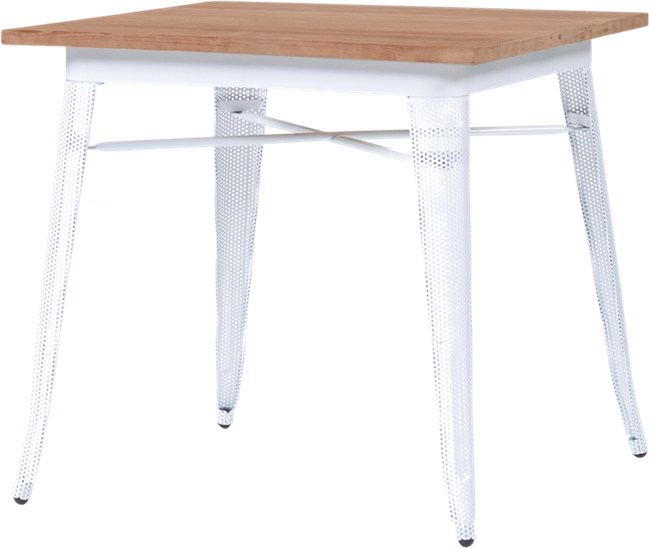 Tolix Timber Cafe Table