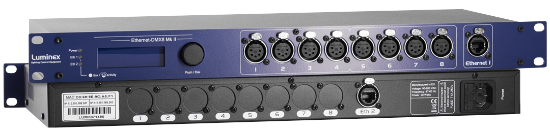 Luminex Ethernet-DMX8 8x Port Artnet/Ethernet