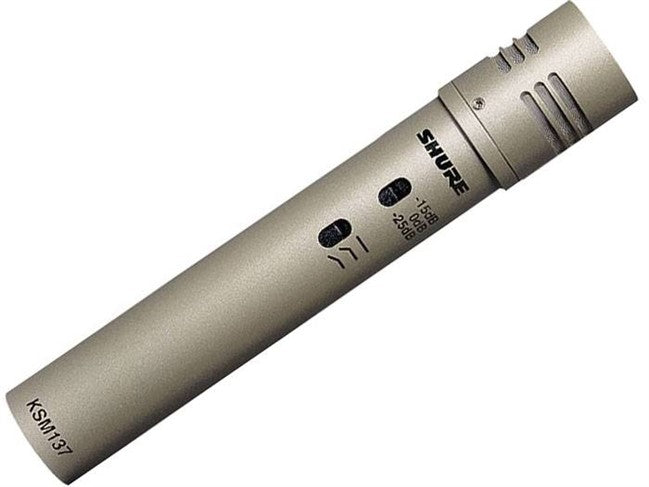 Microphone: Shure KSM137 Condenser